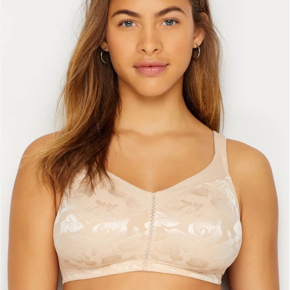 Wacoal Awareness Full Figure Seamless Wire Free Bra 85276 Sand 42C Bra